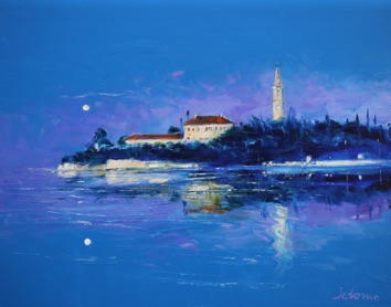 Secret gardens on the Lagoon Venice 24x30
